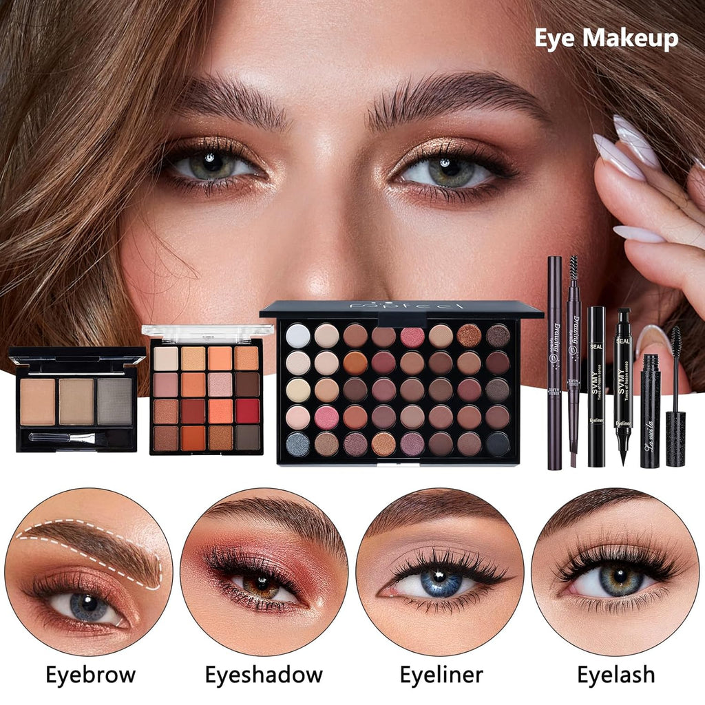 All-in-One Makeup Kit for Women Full Essentials Gift Set