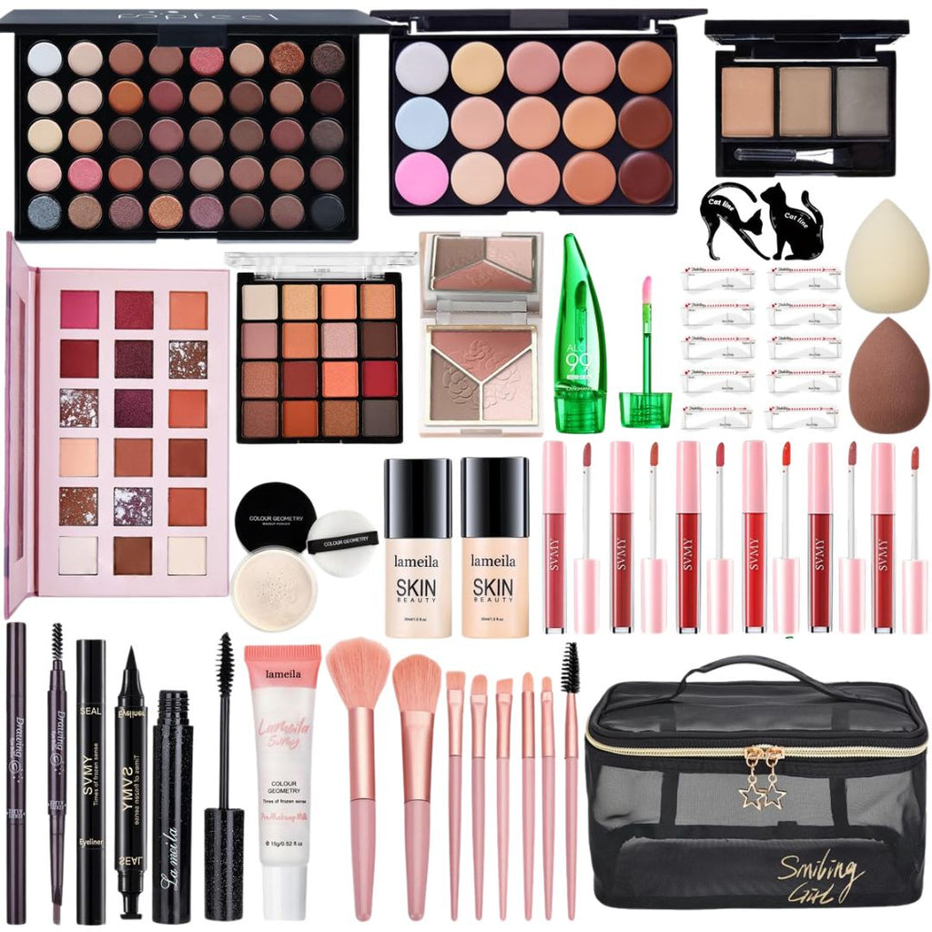 All-in-One Makeup Kit for Women Full Essentials Gift Set