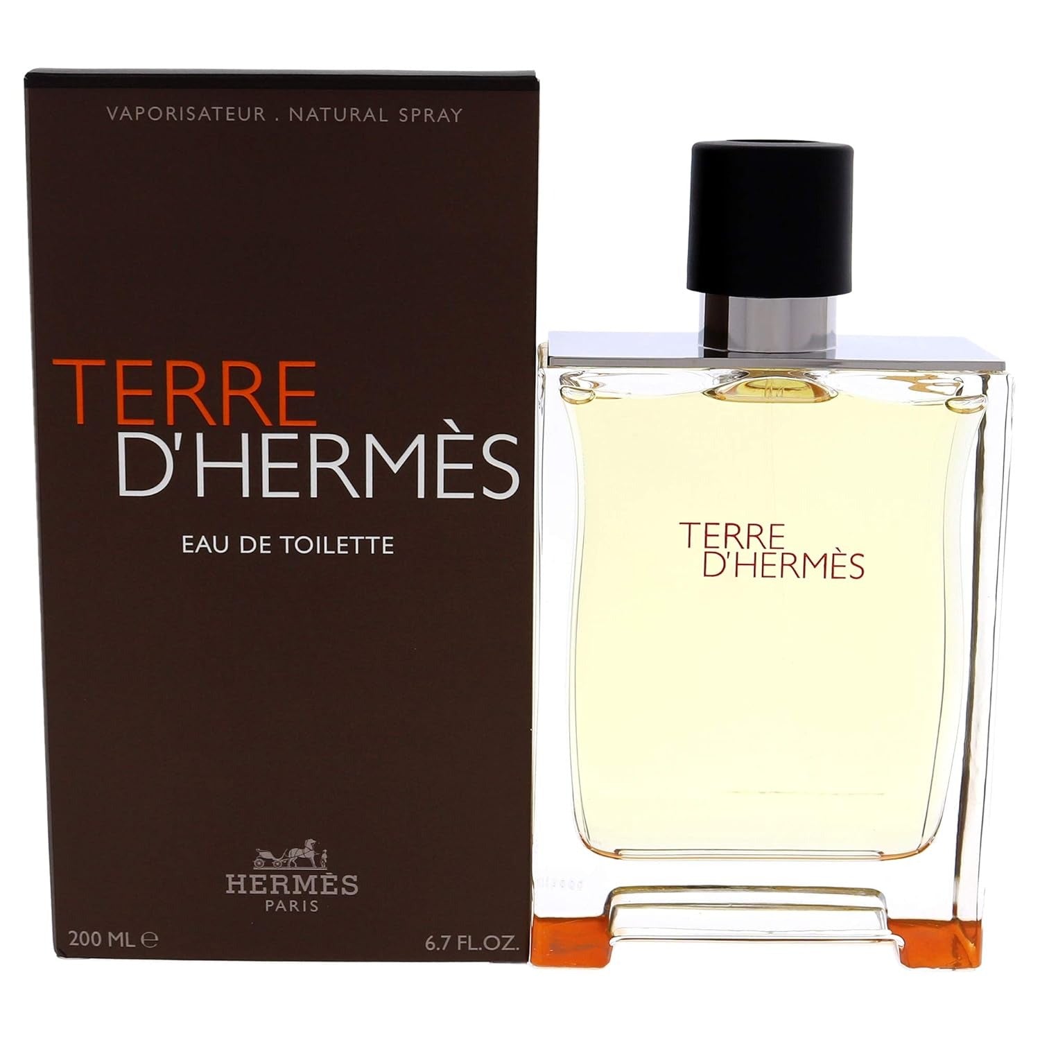 Hermès Terre d’Hermès Eau De Toilette Spray 6.7 oz / 200ml – Woody Citrus Men’s Cologne, Long-Lasting Luxury Fragrance