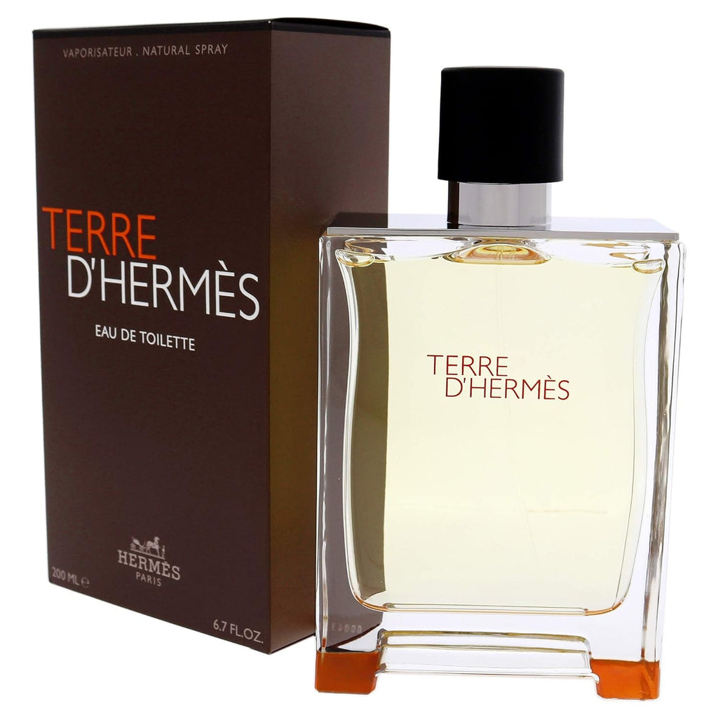 Hermès Terre d’Hermès Eau De Toilette Spray 6.7 oz / 200ml – Woody Citrus Men’s Cologne, Long-Lasting Luxury Fragrance