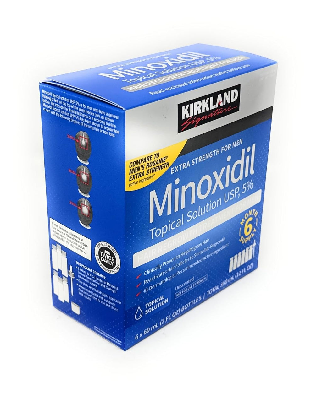 Minoxidil 5% Extra Strength Hair Regrowth Solution 6 Months