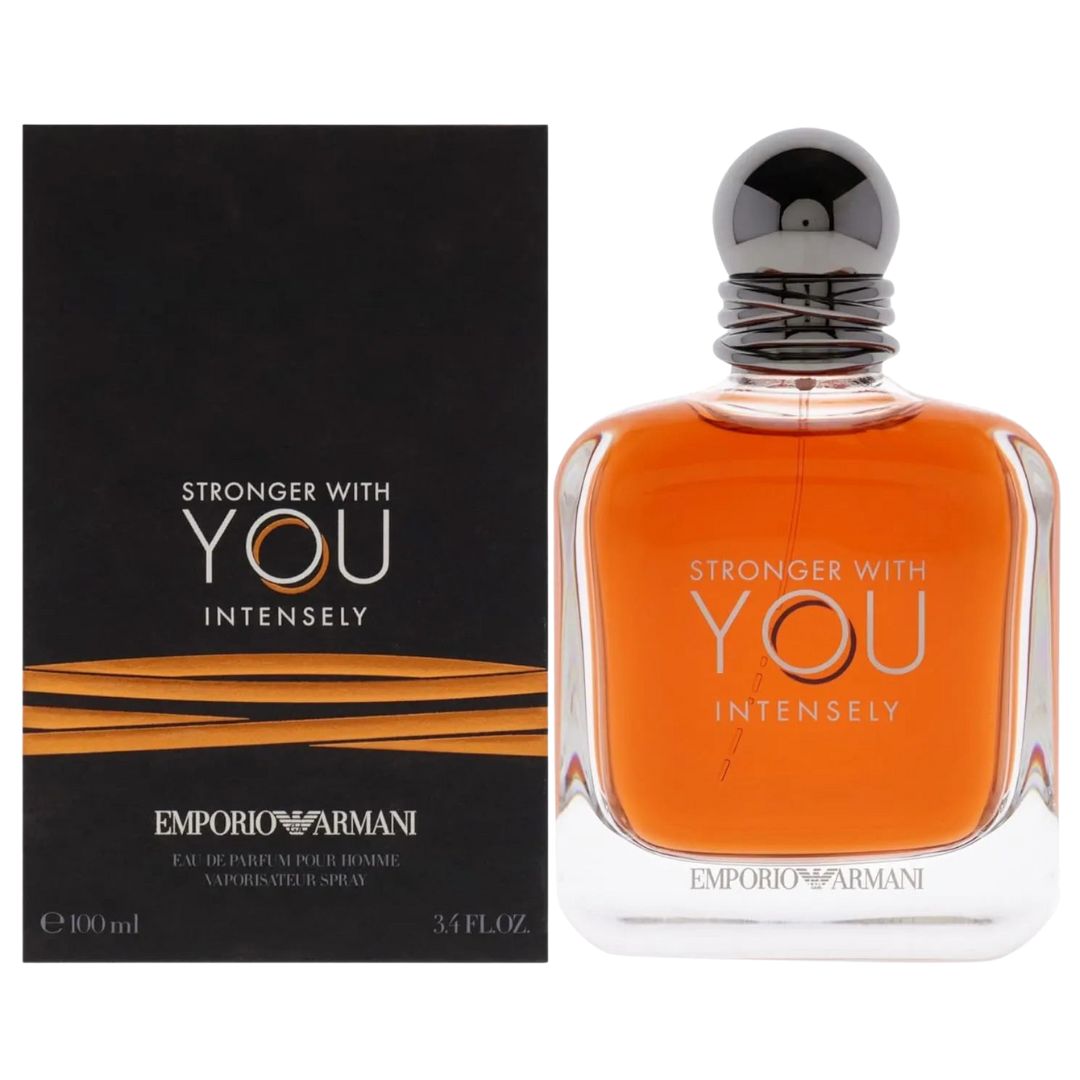 Giorgio Armani Stronger With You Intensely Eau de Parfum for Men – 3.4 oz