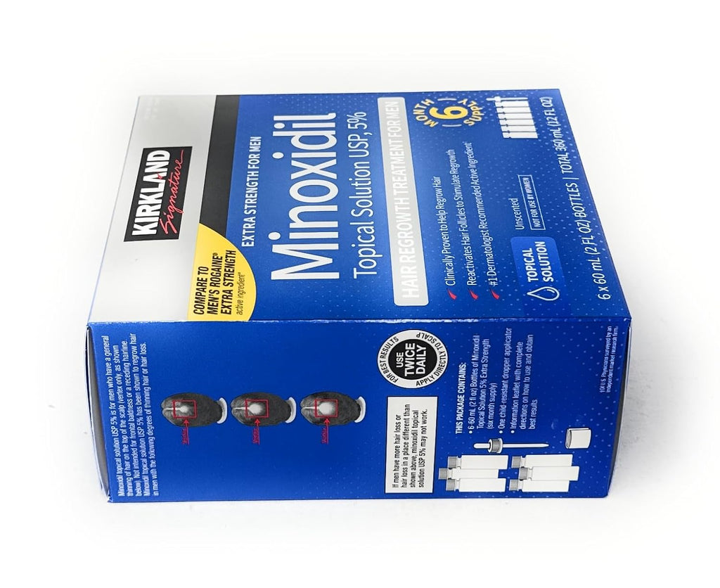 Minoxidil 5% Extra Strength Hair Regrowth Solution 6 Months