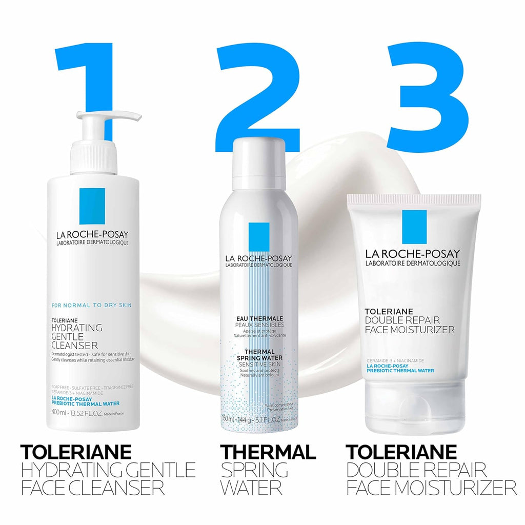 LA ROCHE-POSAY Toleriane Face Moisturizer, Ceramide & Niacinamide, 3.38oz