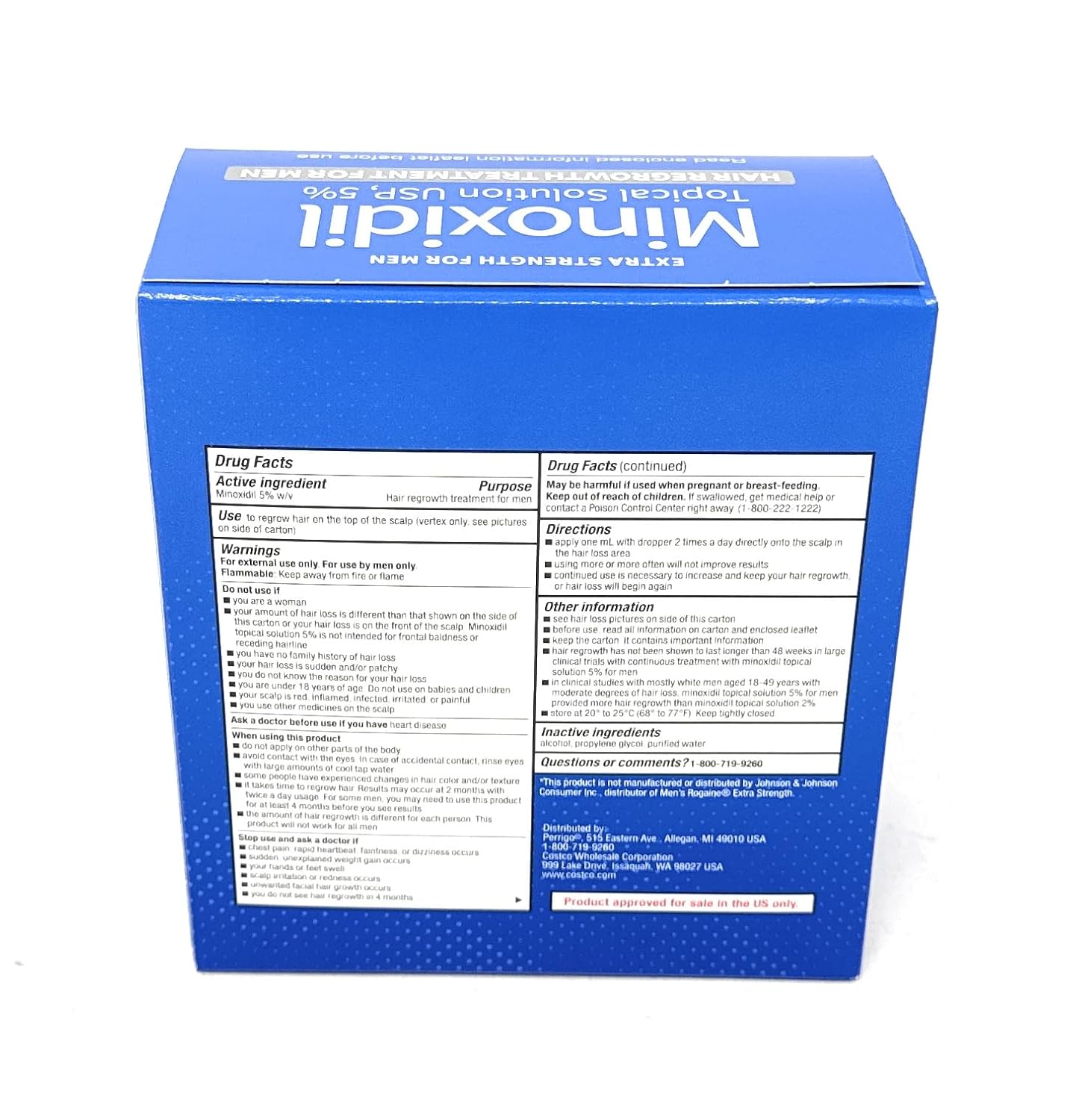 Minoxidil 5% Extra Strength Hair Regrowth Solution 6 Months