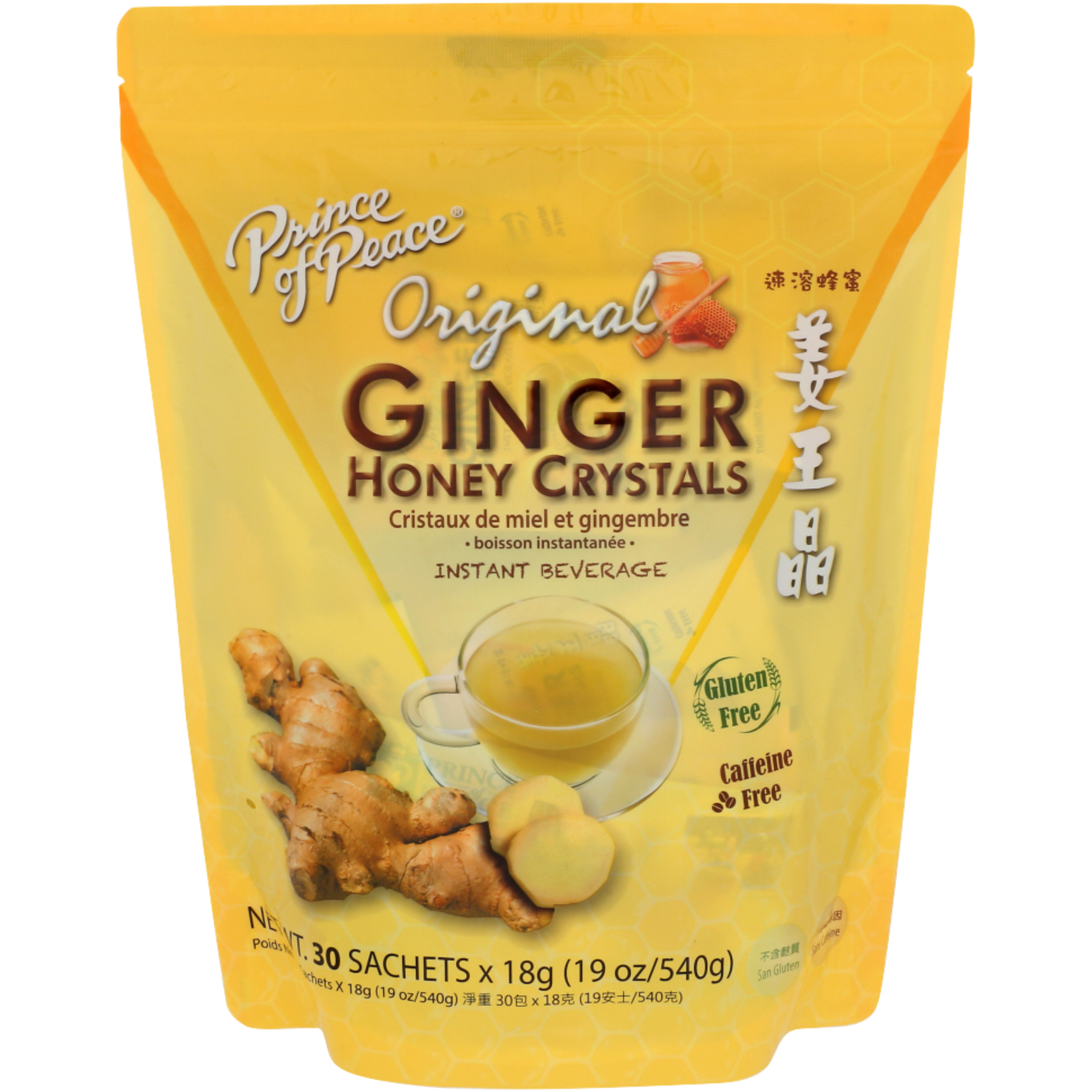 Prince of Peace Ginger Honey Crystals 30 Sachets