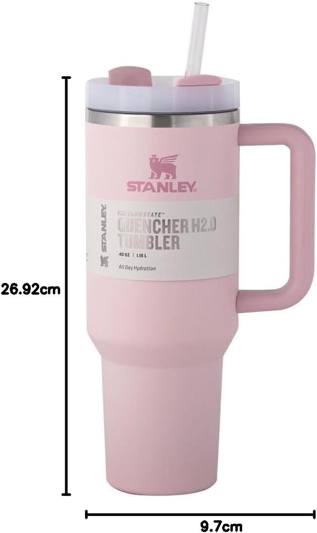 Stanley Quencher H2.0 FlowState Tumbler 40oz | Light Pink