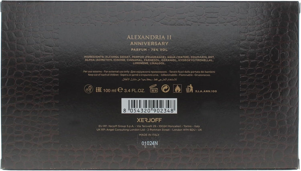 Xerjoff Alexandria II Anniversary Eau De Parfum 100ml – Luxury Unisex Oud Woody Perfume