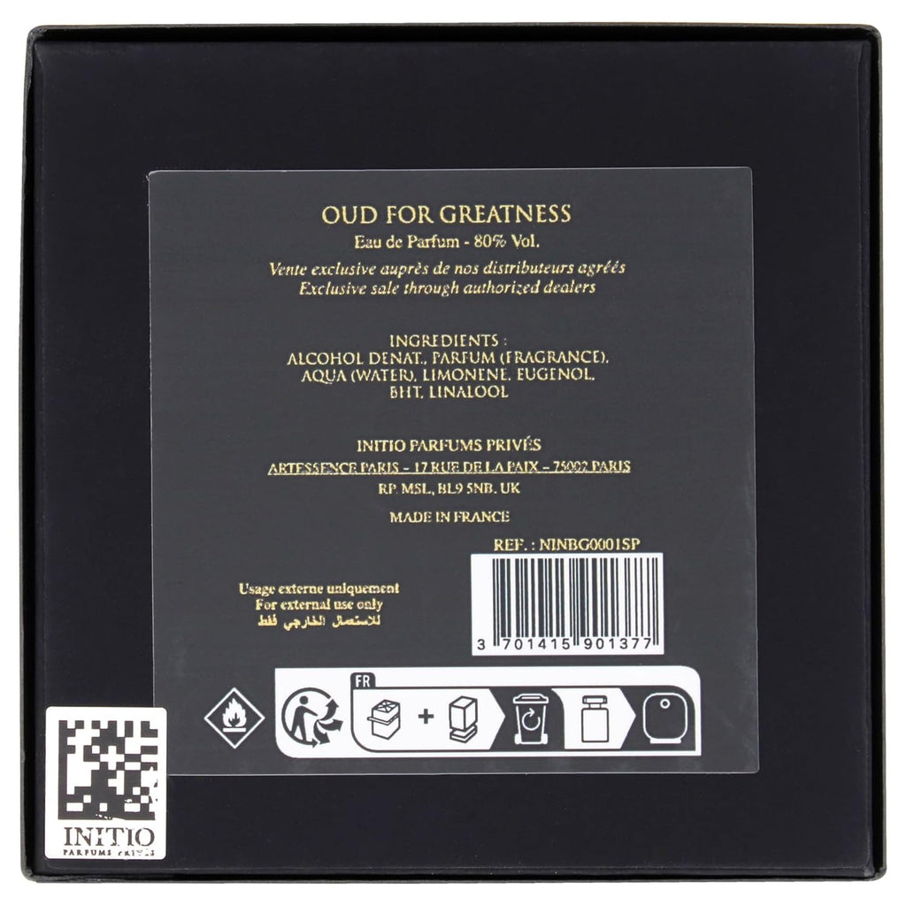 Initio Oud For Greatness Eau De Parfum 3.04 oz – Luxury Unisex Oud Perfume